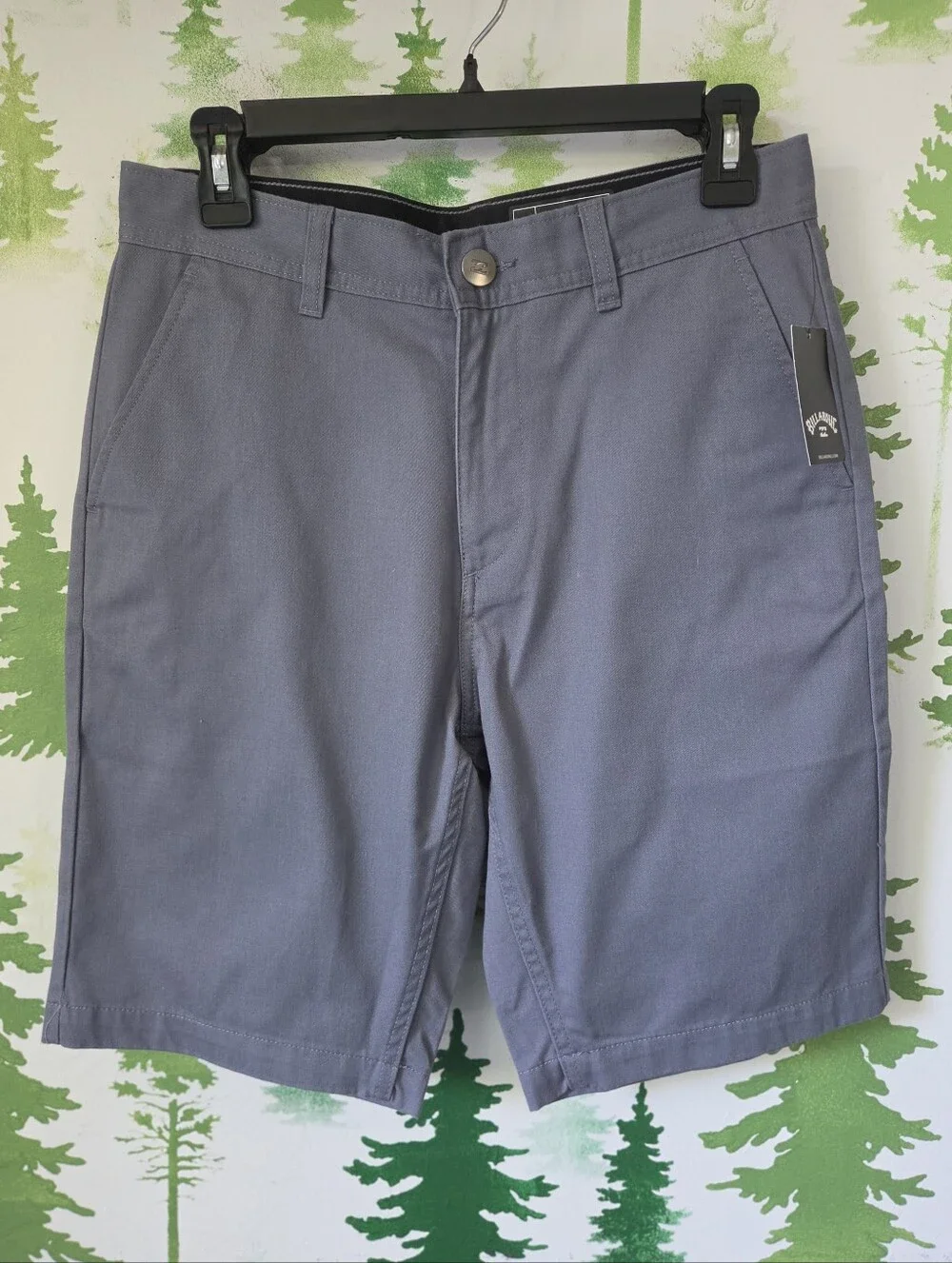 Billabong Men's Slate Gray Flat Front Shorts